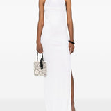 Abito lungo scollo americano Cleo in bianco The Andamane - donna 
