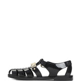 Sandali con logo in nero Moschino - donna 