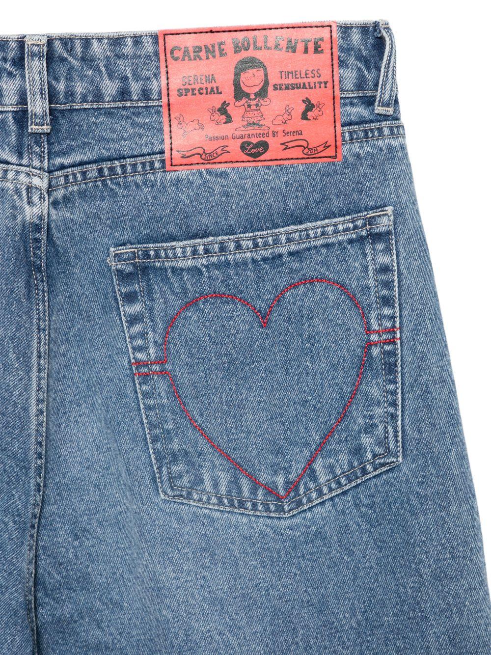 Jeans con effetto vissuto in blu Carne bollente - uomo 