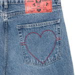 Jeans con effetto vissuto in blu Carne bollente - uomo 