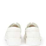Mocassini in pelle in bianco MM6 x Dr. Martens - donna 
