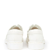 Mocassini in pelle in bianco MM6 x Dr. Martens - donna 