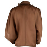 Blusa con fiocco in seta in marrone Alberta ferretti - donna 
