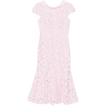 Abito midi con scollo ampio in rosa Self-Portrait - donna 