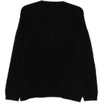 Maglione con lavorazione intrecciata in nero Glass cypress - uomo 