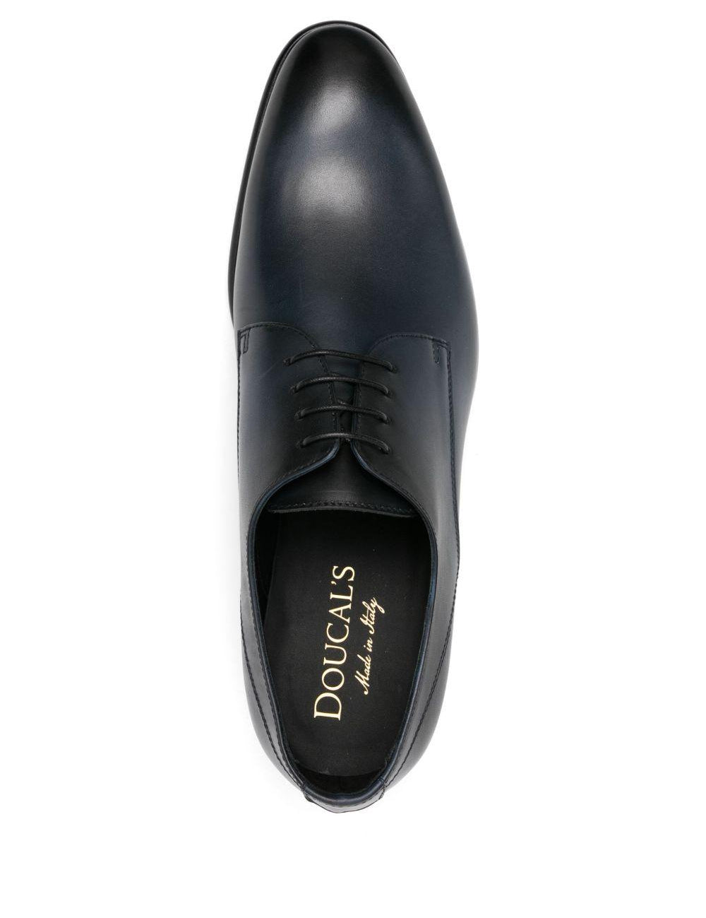 Derby con lacci in blu Doucal's - uomo 