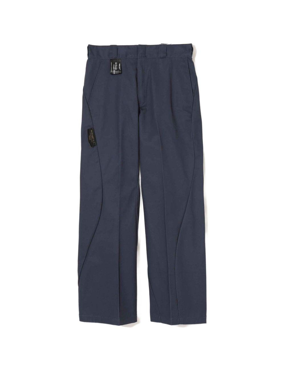 Pantaloni a gamba dritta con logo in blu Undercover - umo 