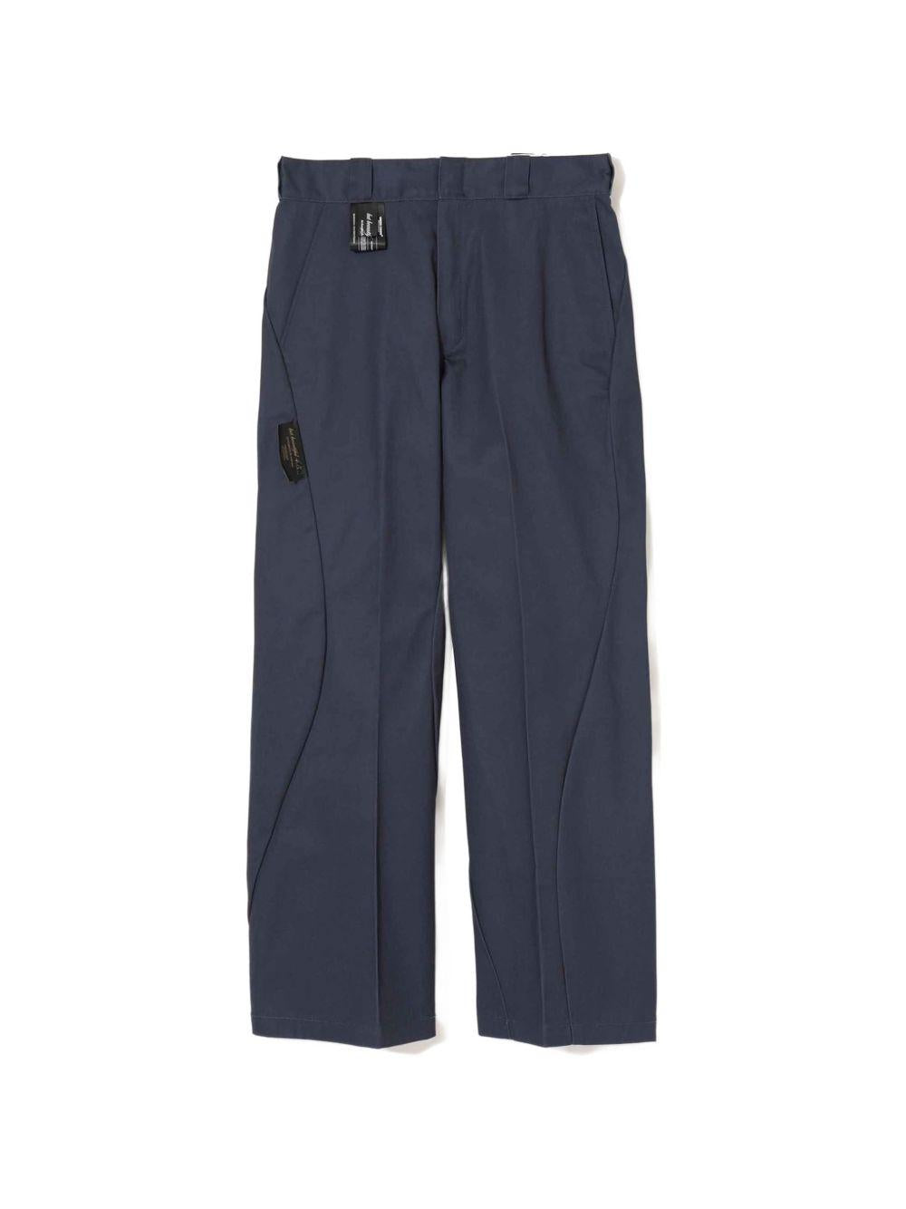 Pantaloni a gamba dritta con logo in blu Undercover - umo 