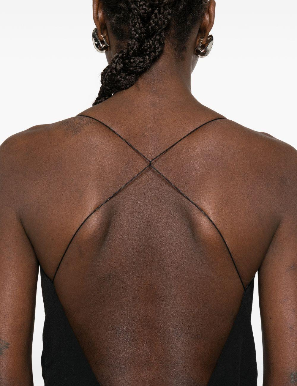 Abito midi plissettato in nero Jacquemus - donna 