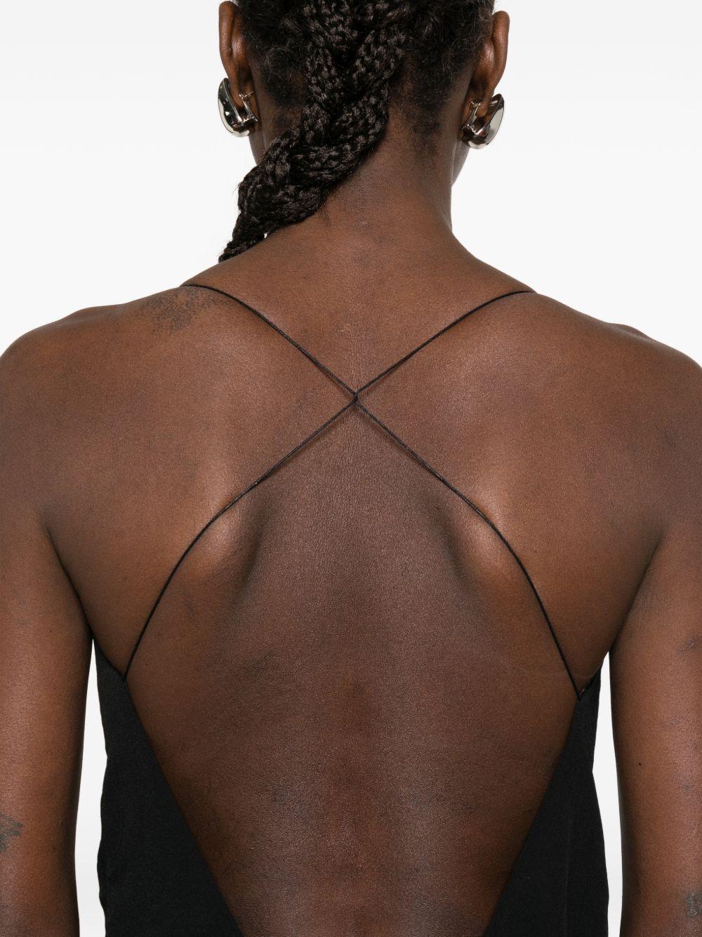Abito midi plissettato in nero Jacquemus - donna 