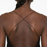 Abito midi plissettato in nero Jacquemus - donna 