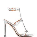 Sandali afterglow in argento Aquazzura - donna 