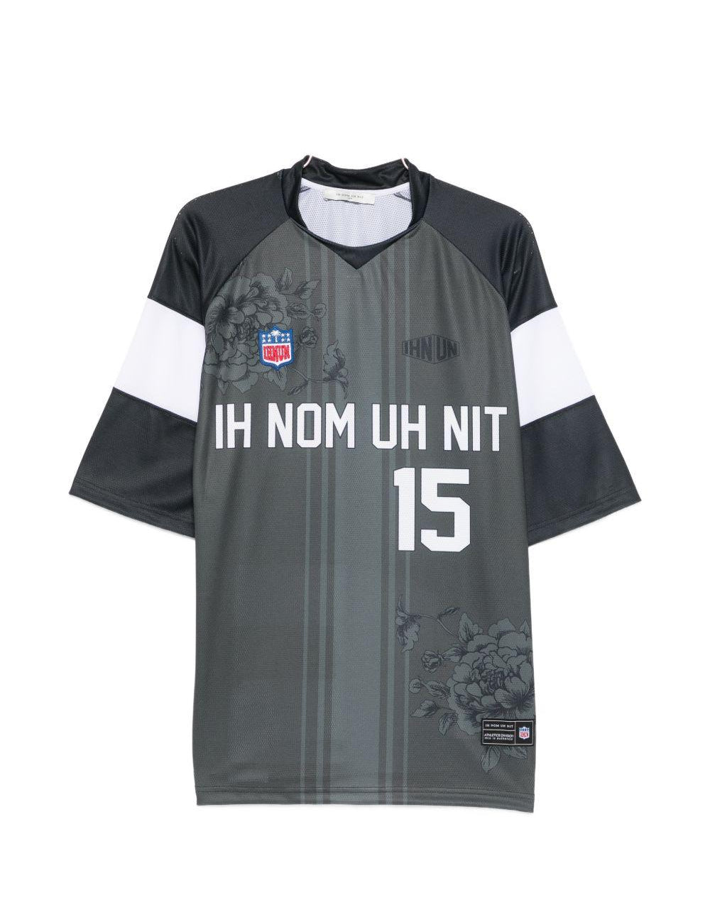 T-shirt con stampa floreale in grigio Ih nom uh nit - uomo 