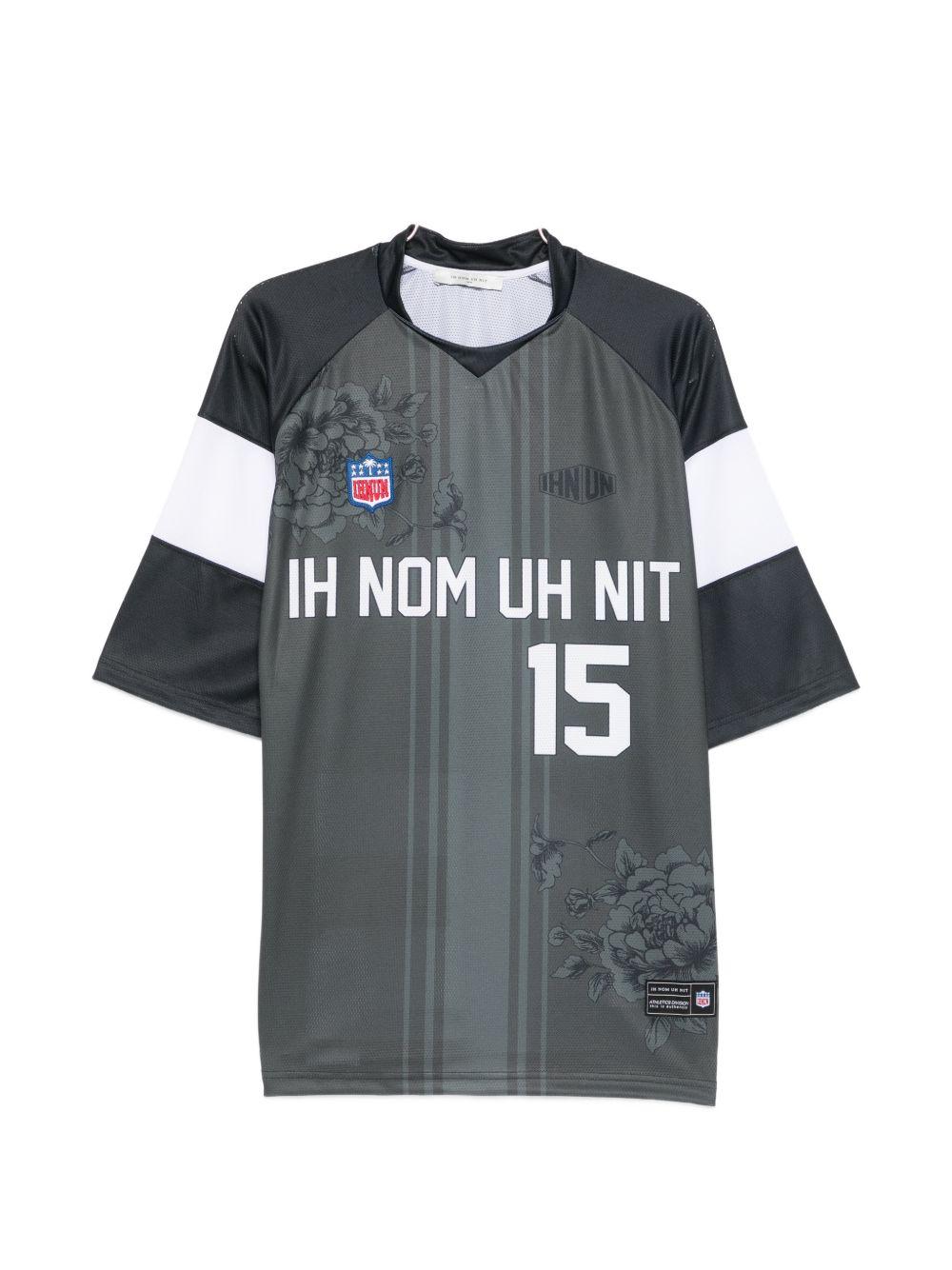 T-shirt con stampa floreale in grigio Ih nom uh nit - uomo 