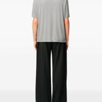T-shirt con logo in grigio Ami paris - uomo 