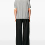 T-shirt con logo in grigio Ami paris - uomo 