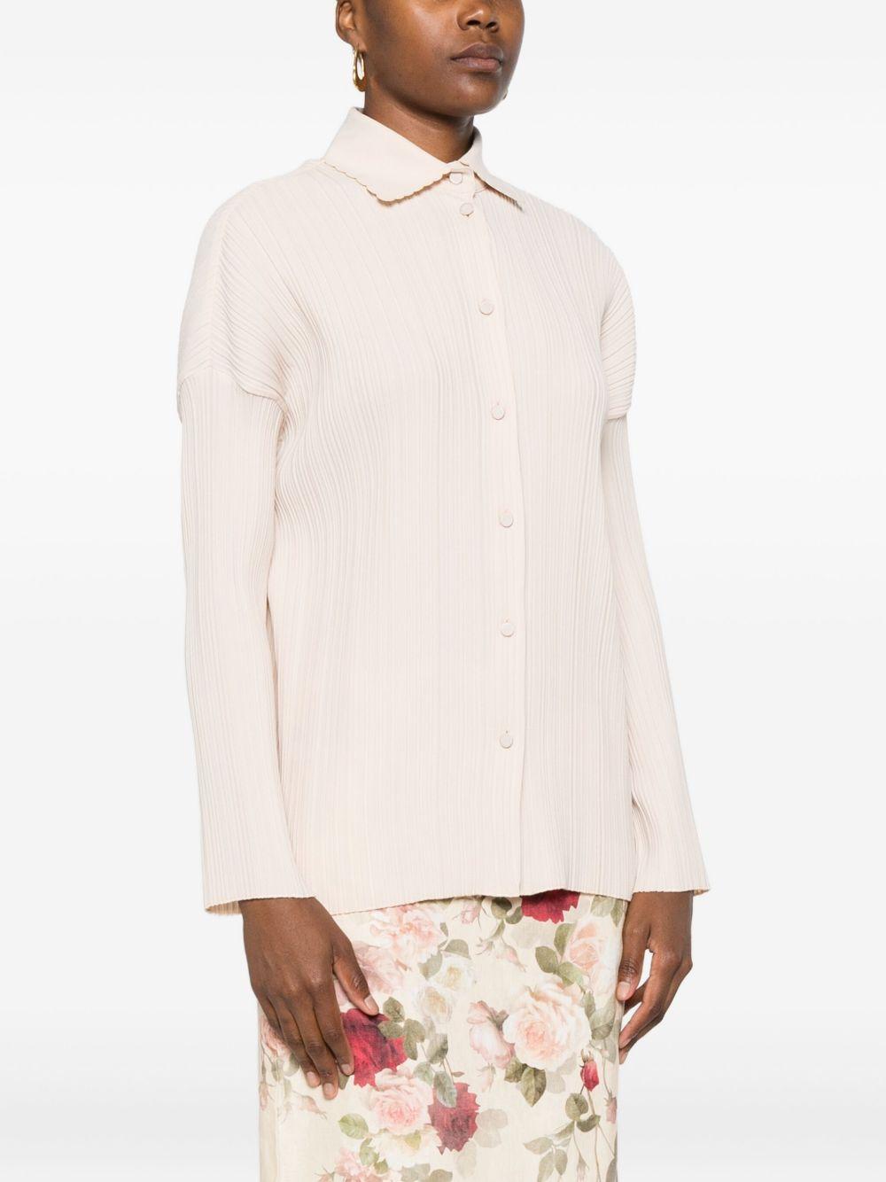 Camicia con orlo a smerlo in bianco Forte forte - donna 