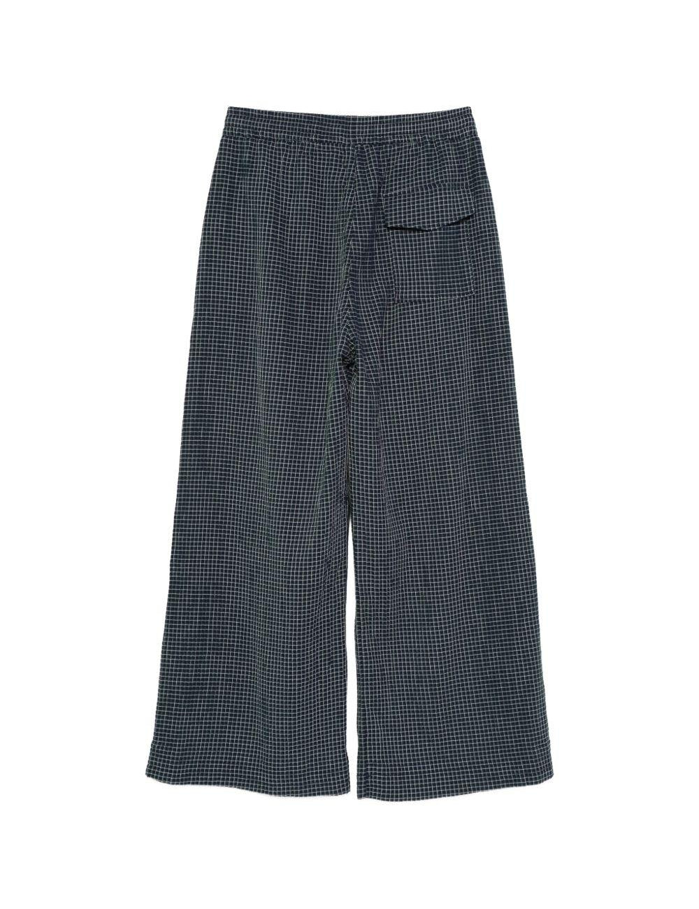 Pantaloni a quadri con tasca in blu Ymc - uomo 