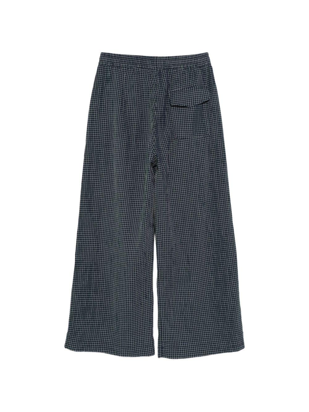 Pantaloni a quadri con tasca in blu Ymc - uomo 