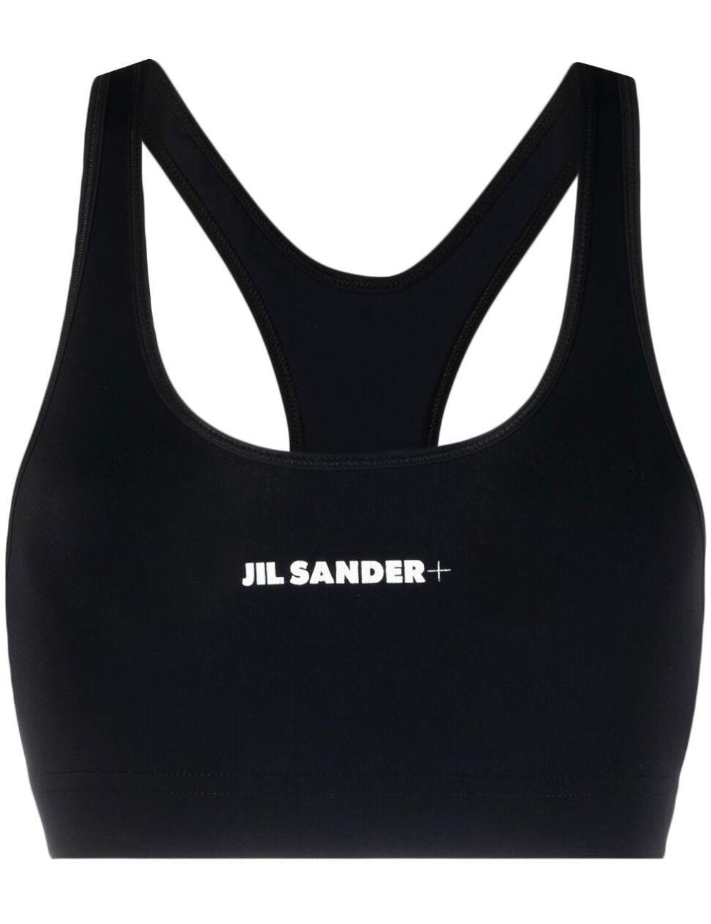 Reggiseno sportivo con logo in nero Jil Sander - donna 