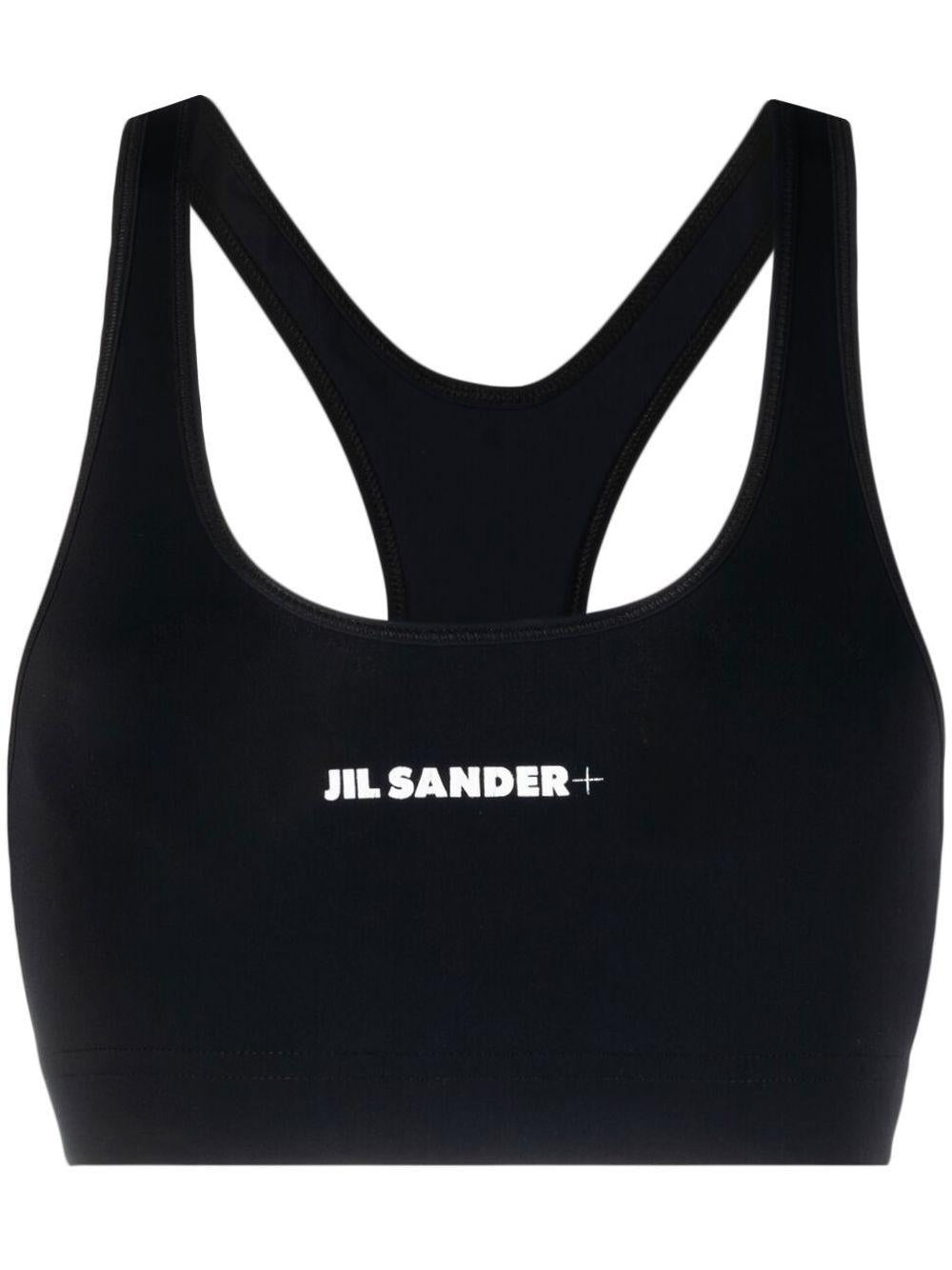 Reggiseno sportivo con logo in nero Jil Sander - donna 