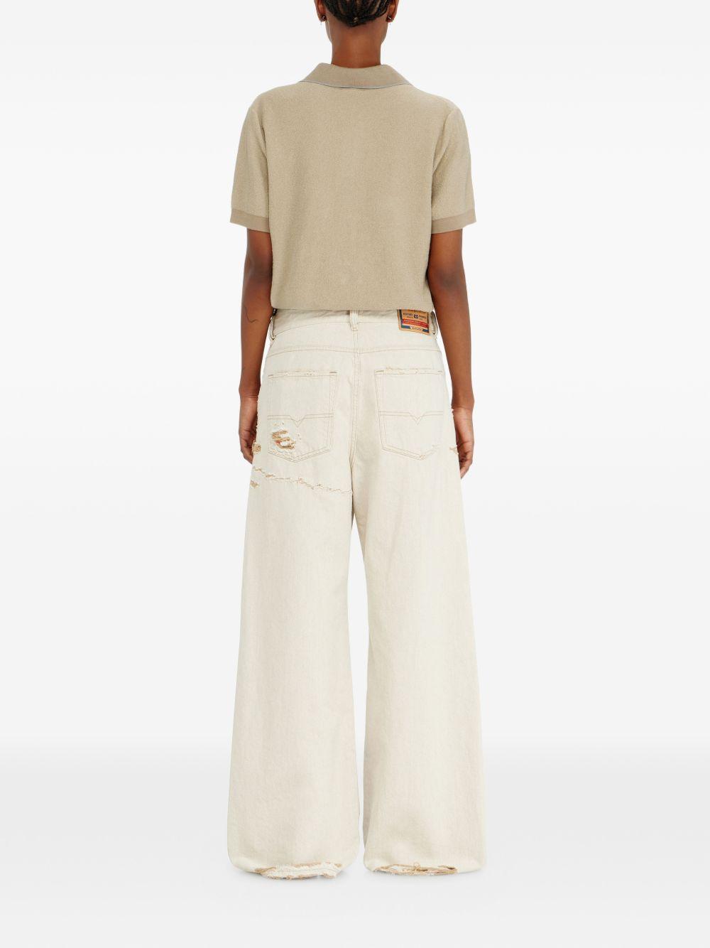 Jeans a gamba larga D-SIRE del 1996 in avorio Diesel - donna 