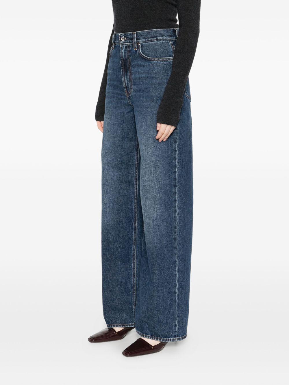 Jeans a gamba ampia in blu Toteme - donna 