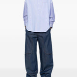 Camicia bicolore a maniche lunghe blu Marni - uomo 
