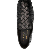 Mocassini Guinea con punta quadrata in nero Henderson baracco - uomo 
