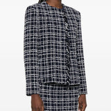 Giacca con frange in blu Thelaurent - donna 
