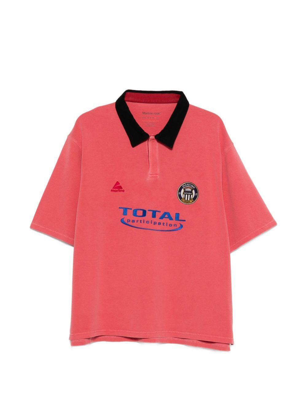 Polo con logo in rosa Martine rose - uomo 