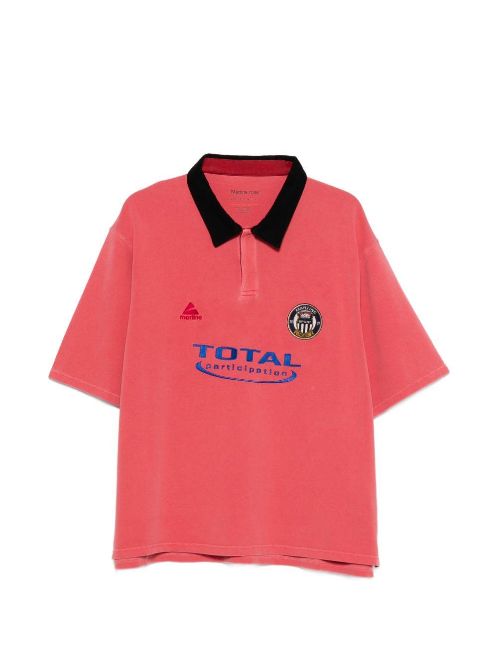 Polo con logo in rosa Martine rose - uomo 