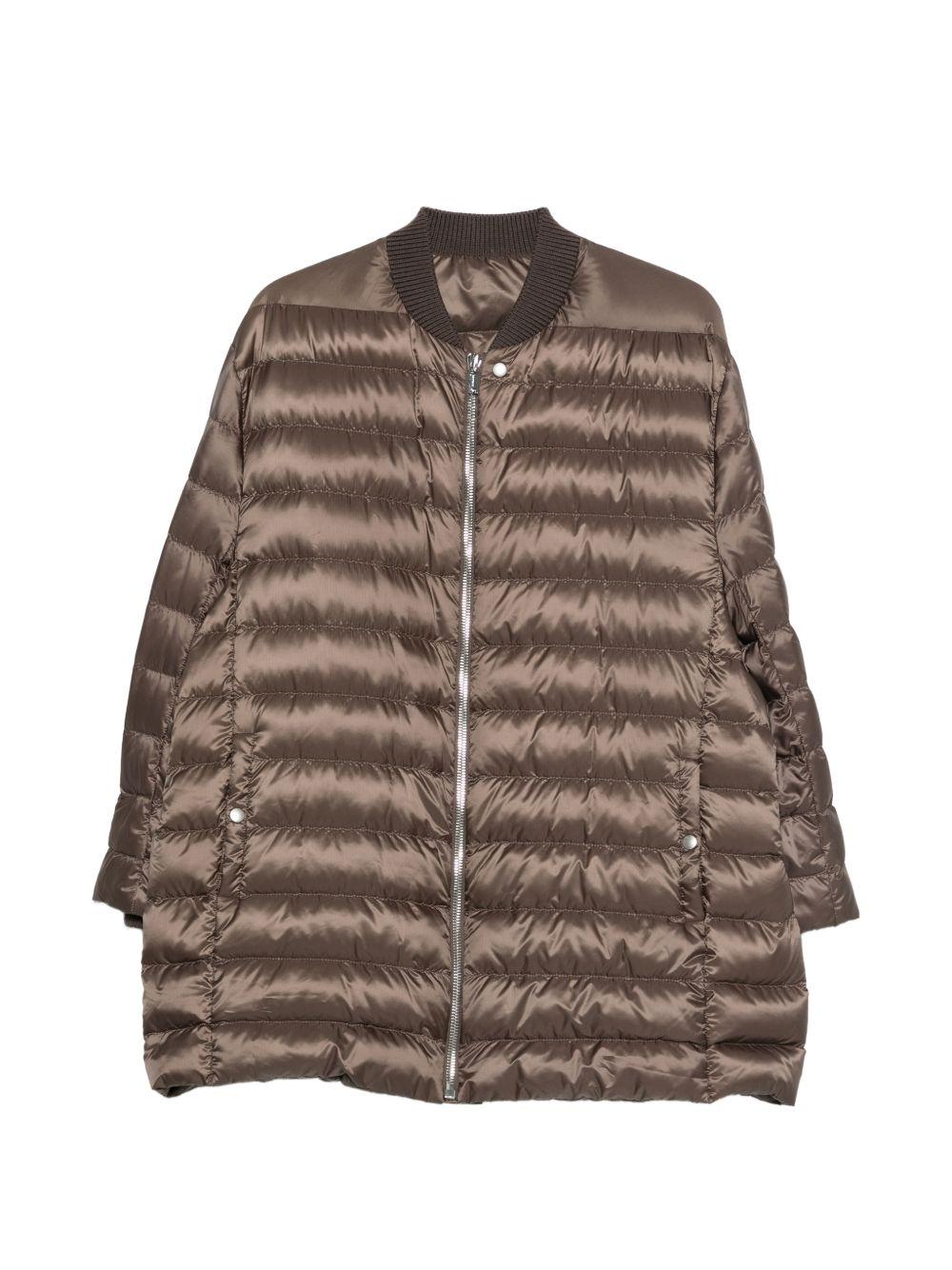 Parka trapuntata flight in marrone Rick Owens x Moncler - unisex<BR/> 