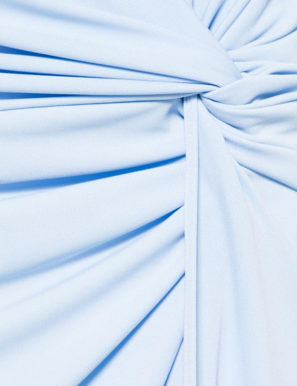 Gonna Zohra con arricciatura in azzurro the andamane - donna 