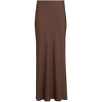 Gonna maxi con spacco in marrone Brunello cucinelli - donna 