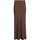 Gonna maxi con spacco in marrone Brunello cucinelli - donna 