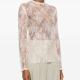 Top in pizzo rosa Alberta Ferretti - donna 