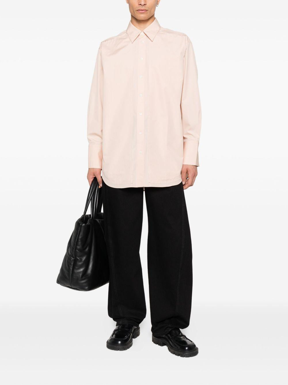 Camicia con logo posteriore in rosa chiaro Ami Paris - unisex 
