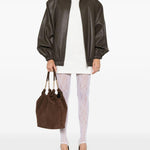 Leggings in pizzo in bianco Wardrobe.NYC - donna 