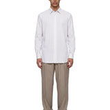 Camicia a righe in bianco 