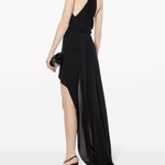Abito con scollo all'americana in nero Philosophy di Lorenzo Serafini - donna 