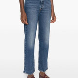 Jeans a gamba dritta robcage in blu 