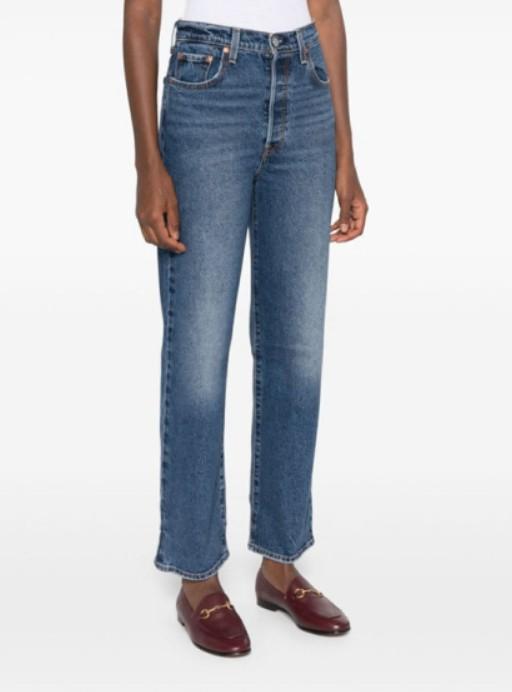 Jeans a gamba dritta robcage in blu 