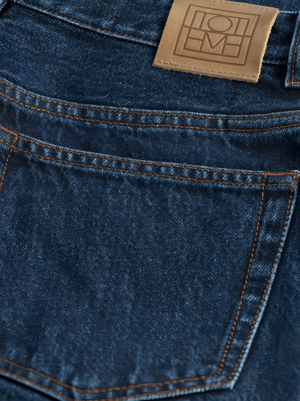 Jeans slim-fi a vita alta in blu Toteme - donna 