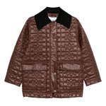 Cappotto trapuntato in marrone Ganni - donna 