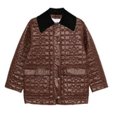 Cappotto trapuntato in marrone Ganni - donna 