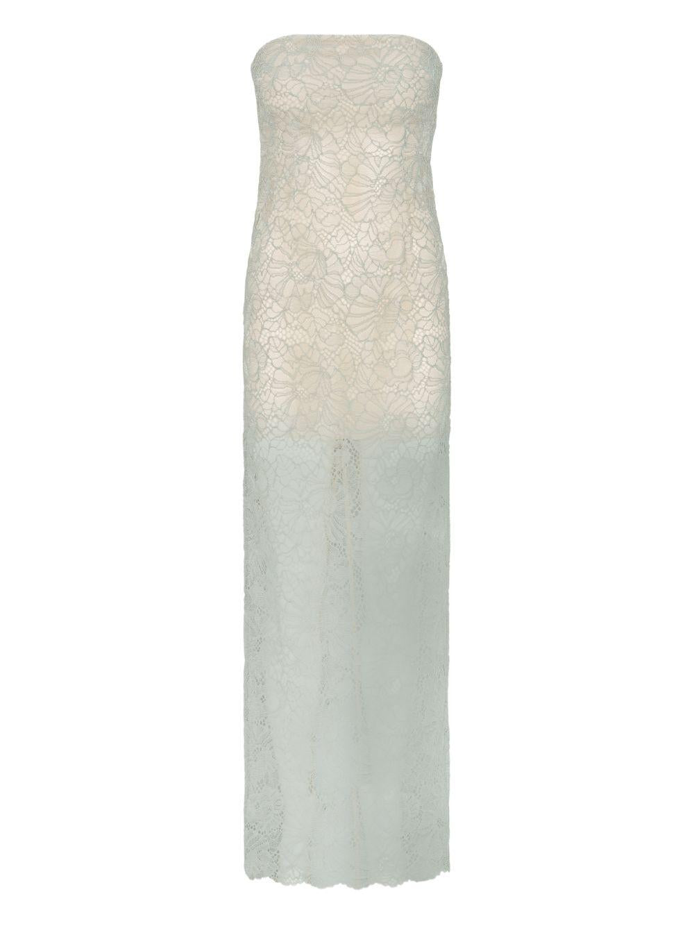 Abito midi in pizzo in grigio Rotate - donna 