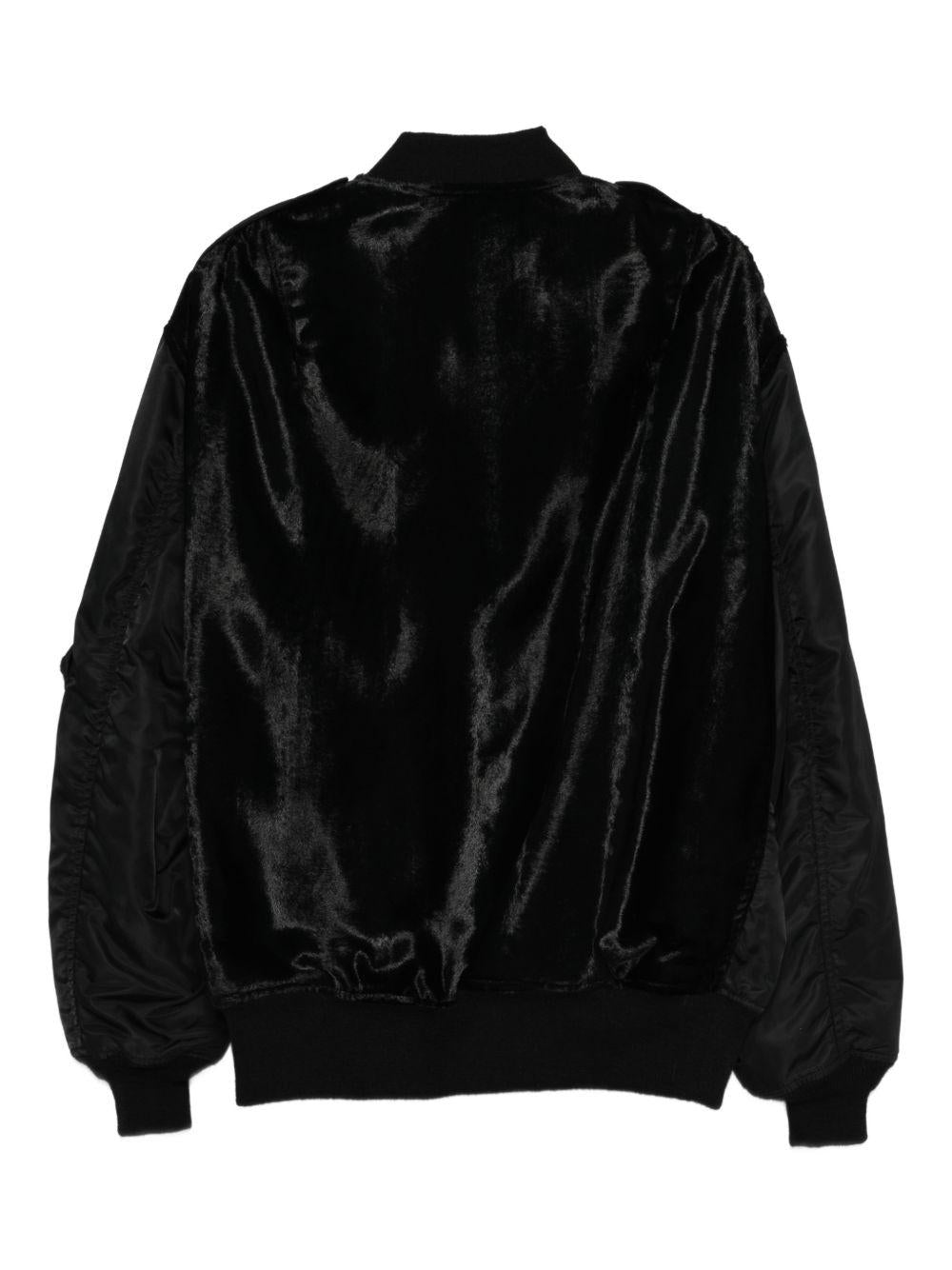 Mantella con pieghe in nero Junya Watanabe - donna 