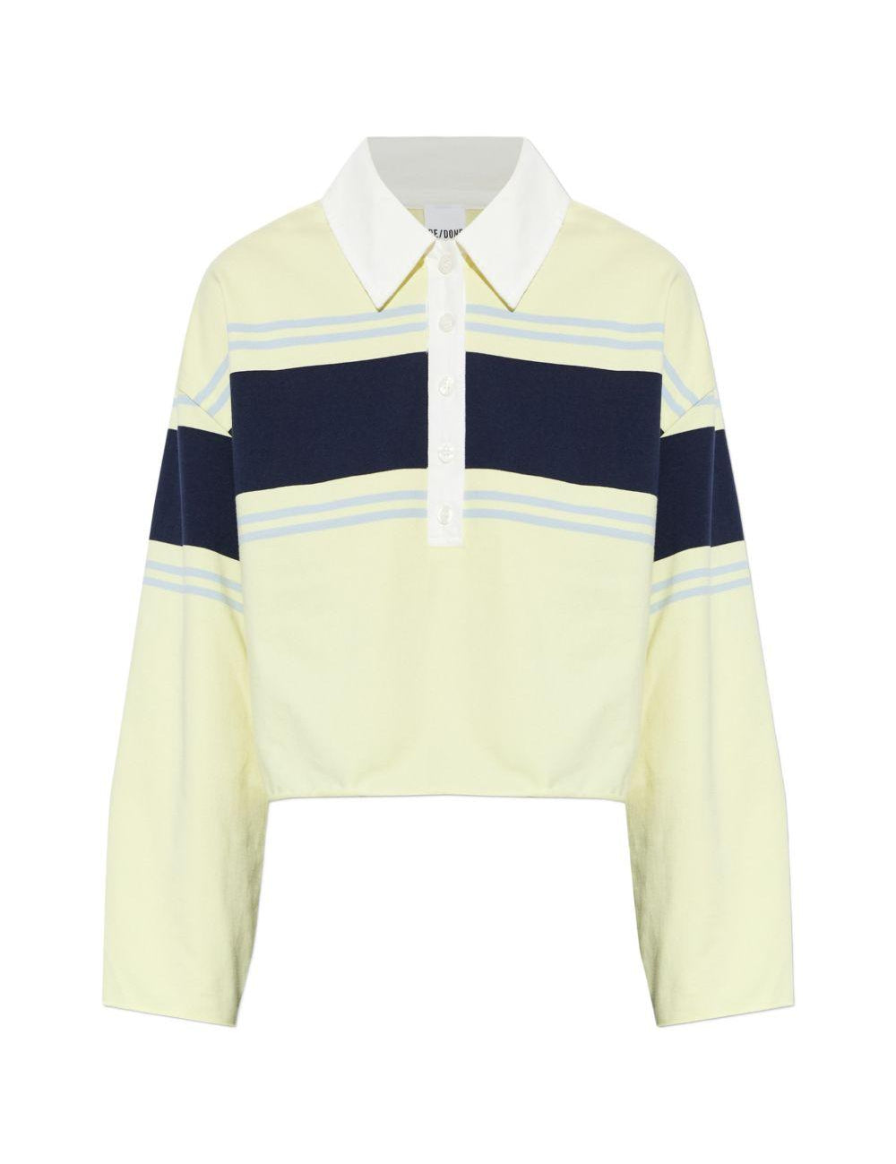 Polo a righe in bianco Re/done - donna 