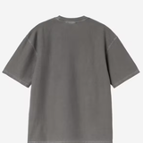T-shirt con logo in grigio carhartt wip - uomo 
